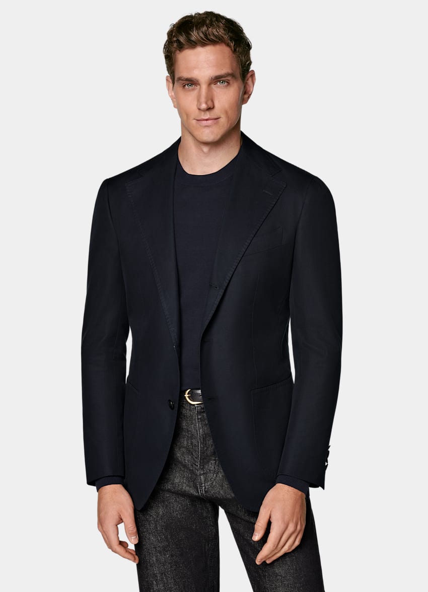 Navy Relaxed Fit Roma Suit Jacket