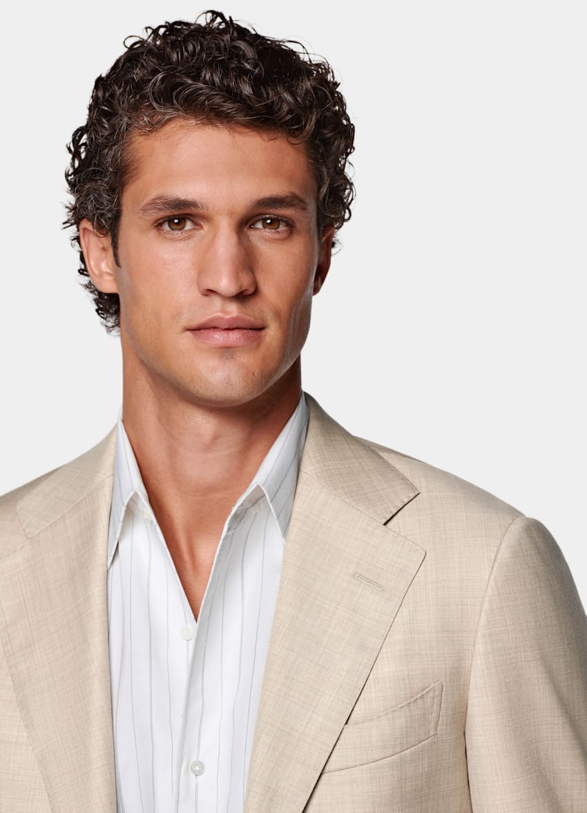 Sand Tailored Fit Havana Suit