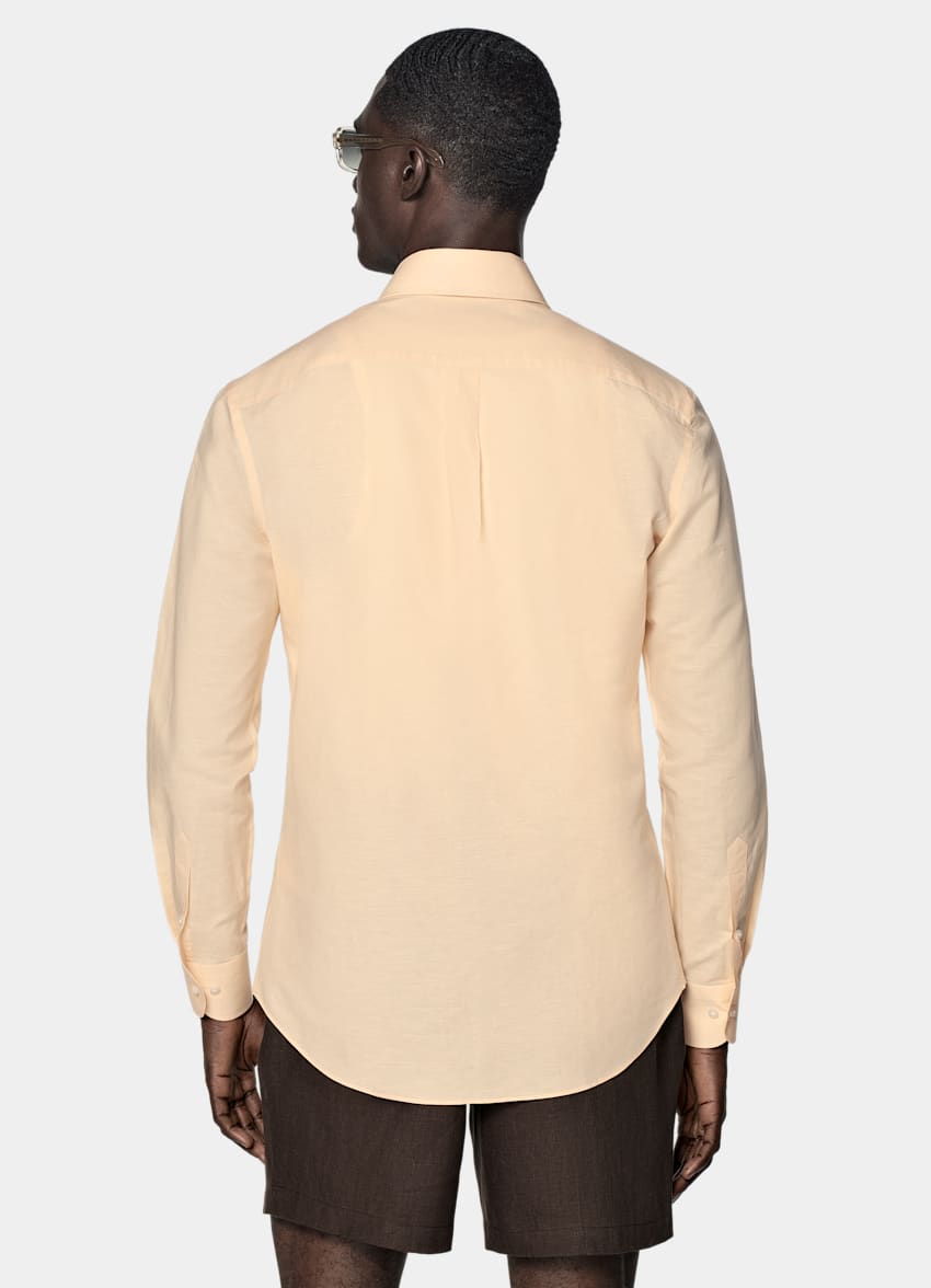 Light Yellow Tailored Fit Shirt