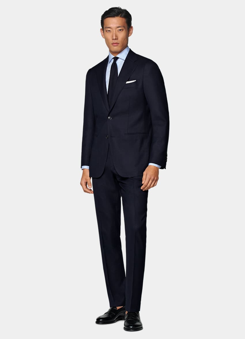 Navy Perennial Tailored Fit Havana Suit