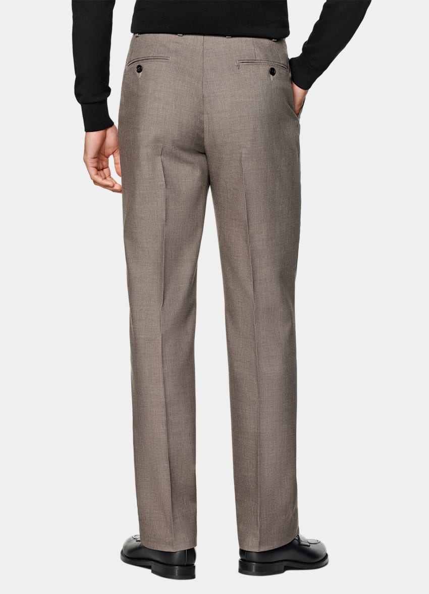 Taupe Straight Leg Pants