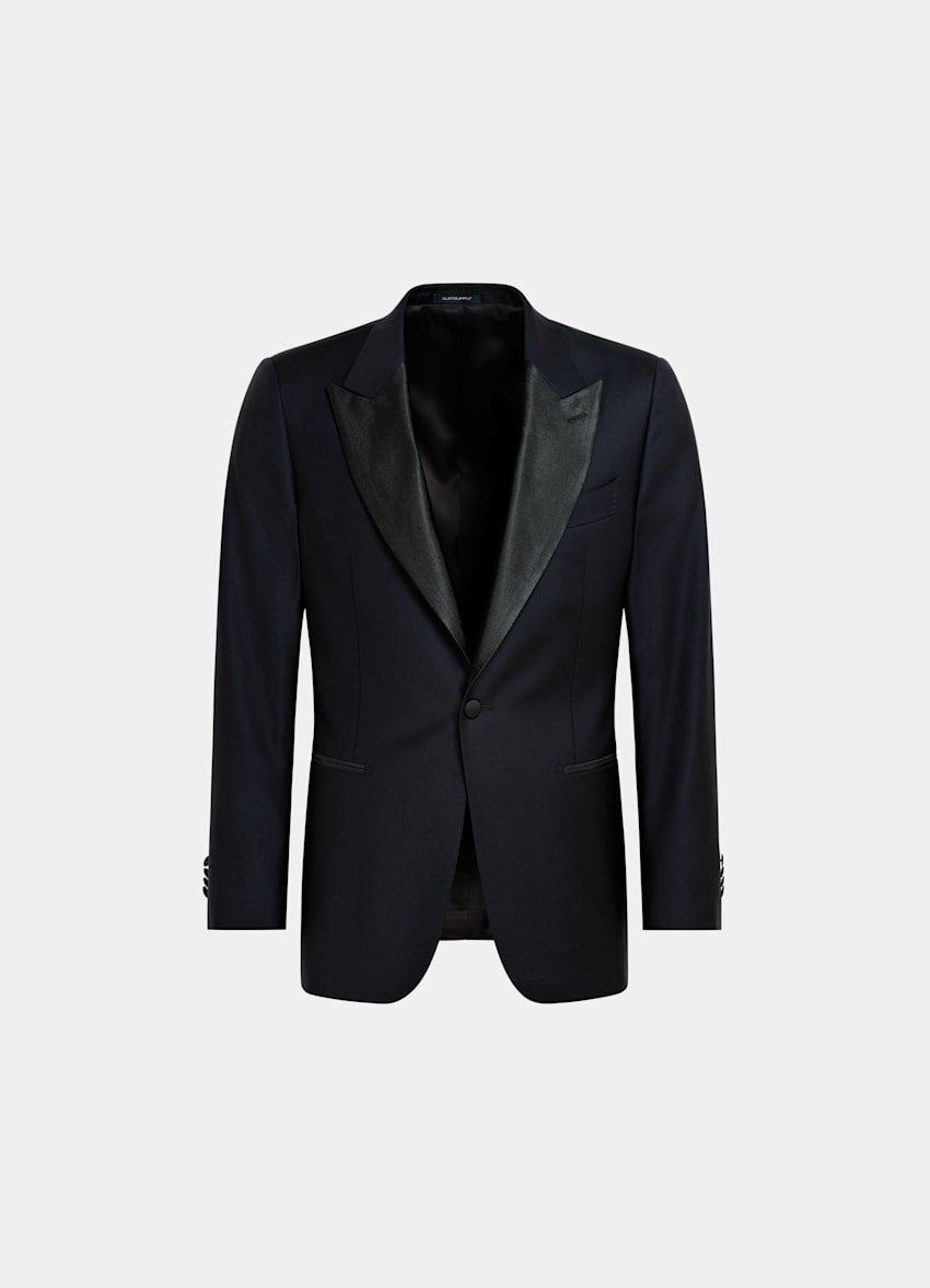 Navy Tailored Fit Lazio Dinner Jacket