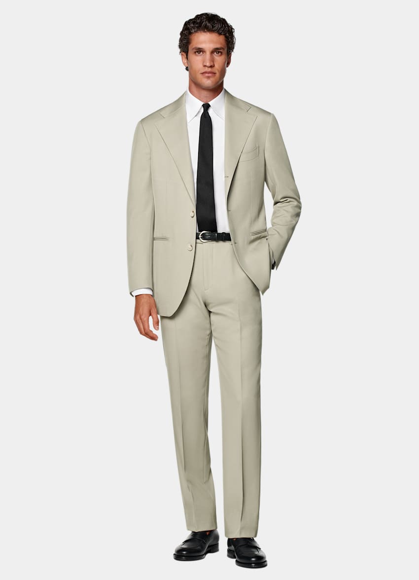 Light Green Relaxed Fit Roma Suit