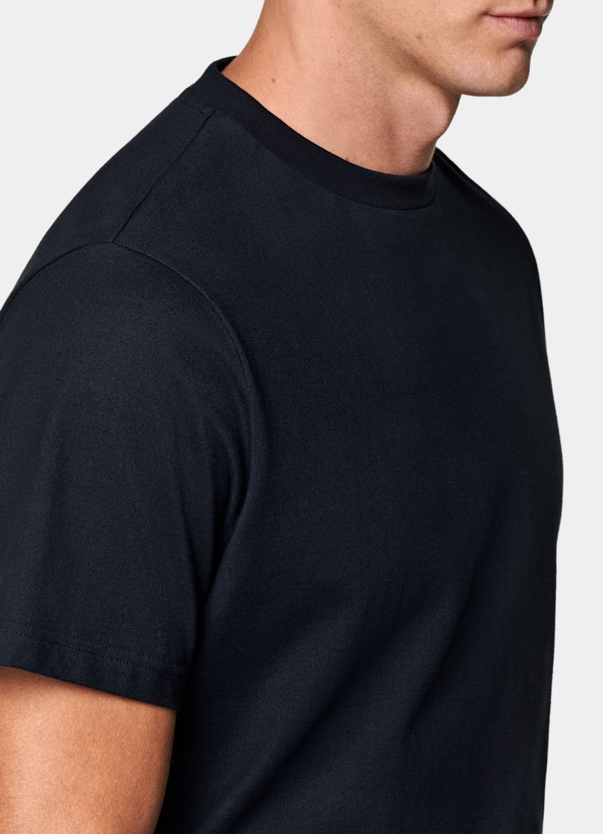Navy Crewneck T-Shirt