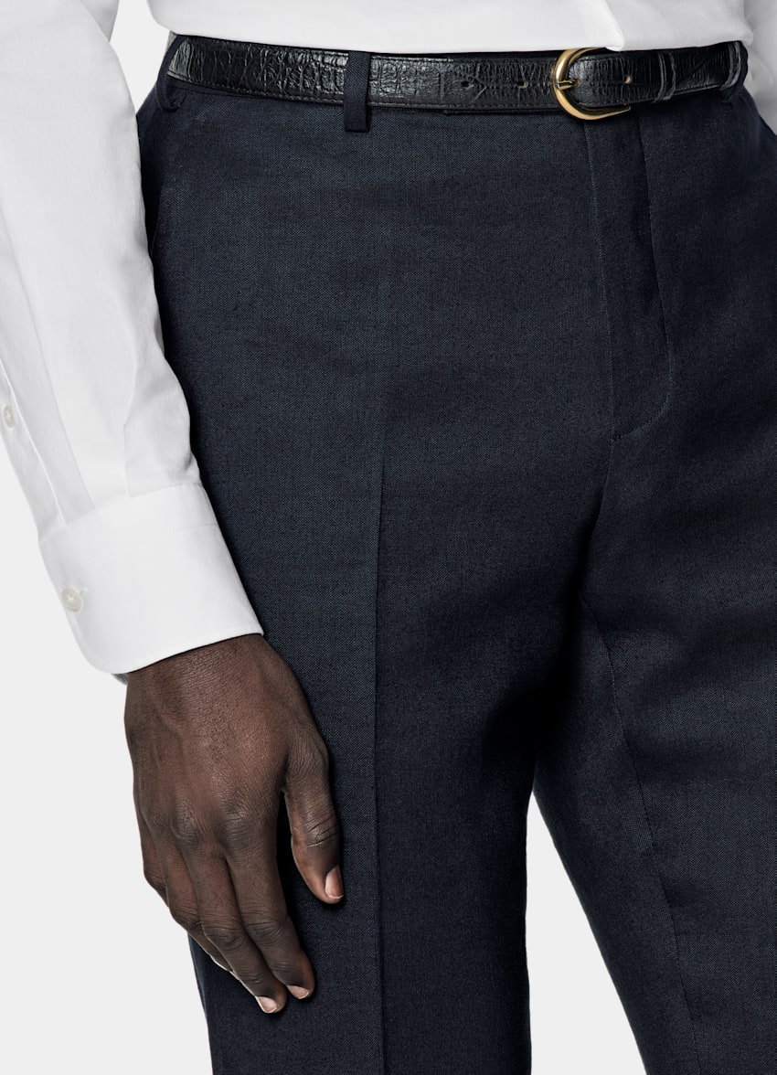 Navy Tailored Fit Milano Suit