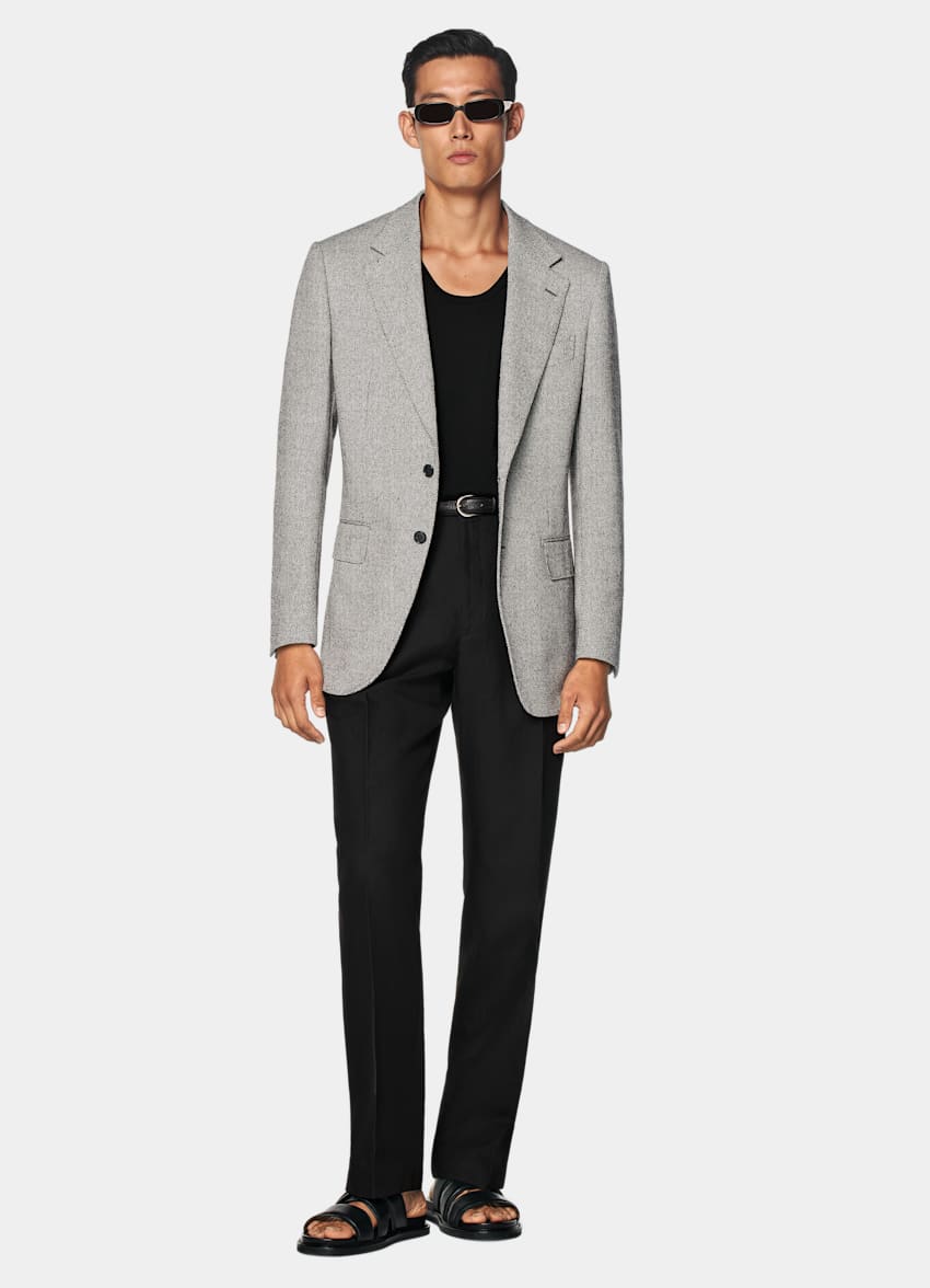 Black Tailored Fit Milano Blazer
