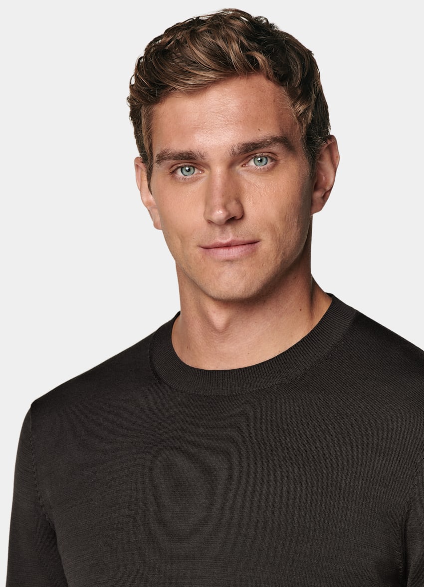 Dark Brown Crewneck