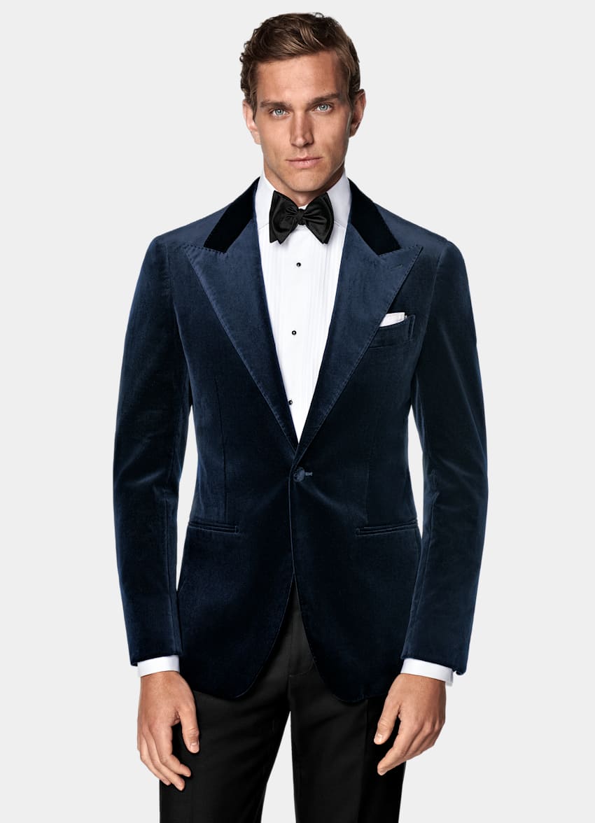 Navy Tailored Fit Havana Dinner Jacket