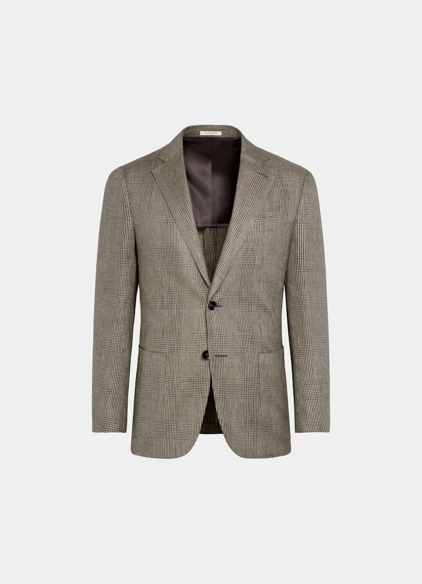 Mid Green Tailored Fit Havana Suit Jacket