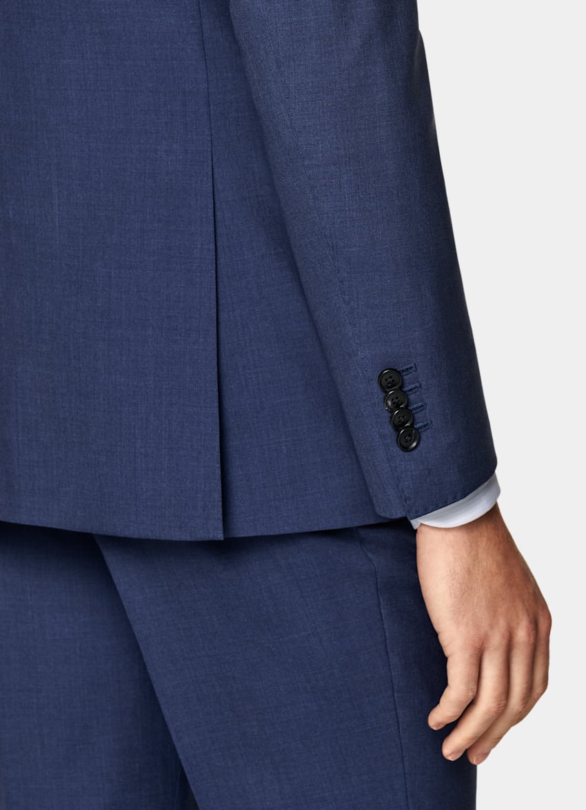 Mid Blue Custom Made Suit