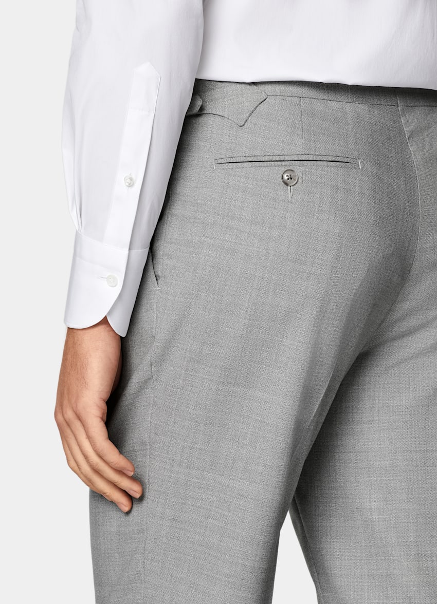 Light Grey Tailored Fit Havana Suit