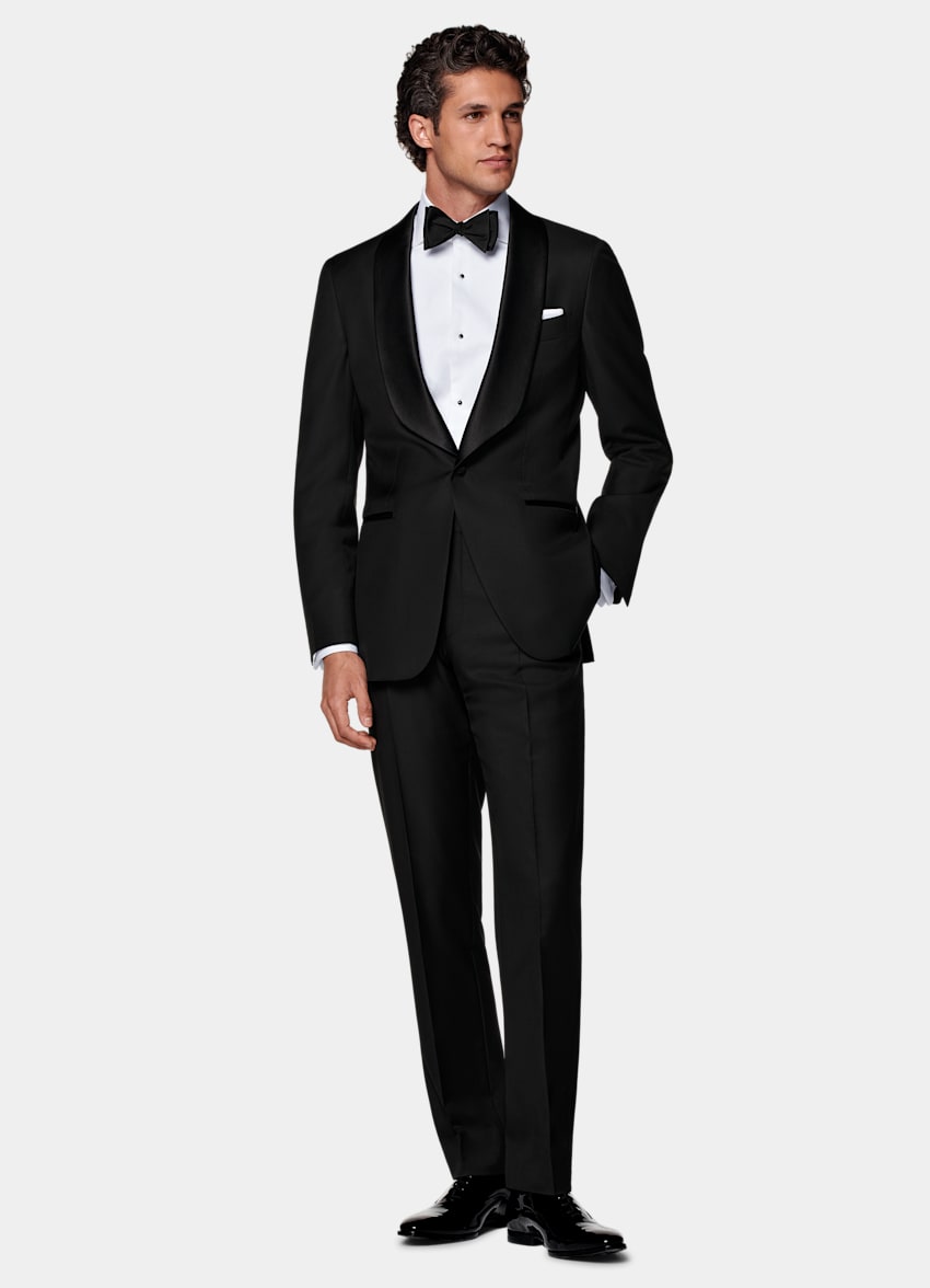 Black Tailored Fit Havana Dinner Jacket