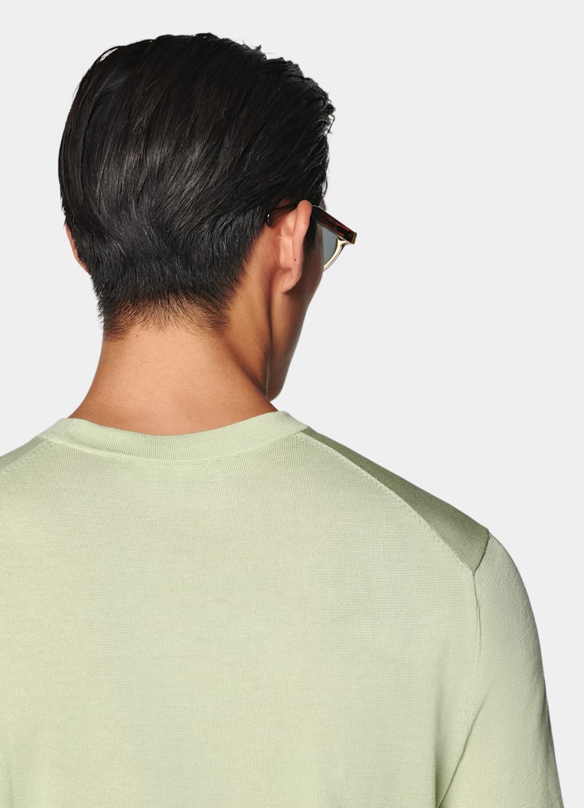 Light Green Short Sleeve Crewneck