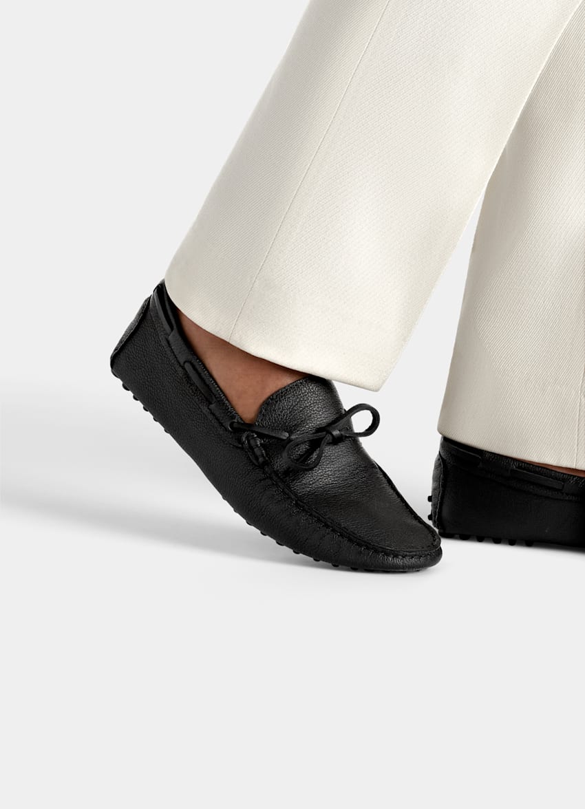 Black Driving Moccasins