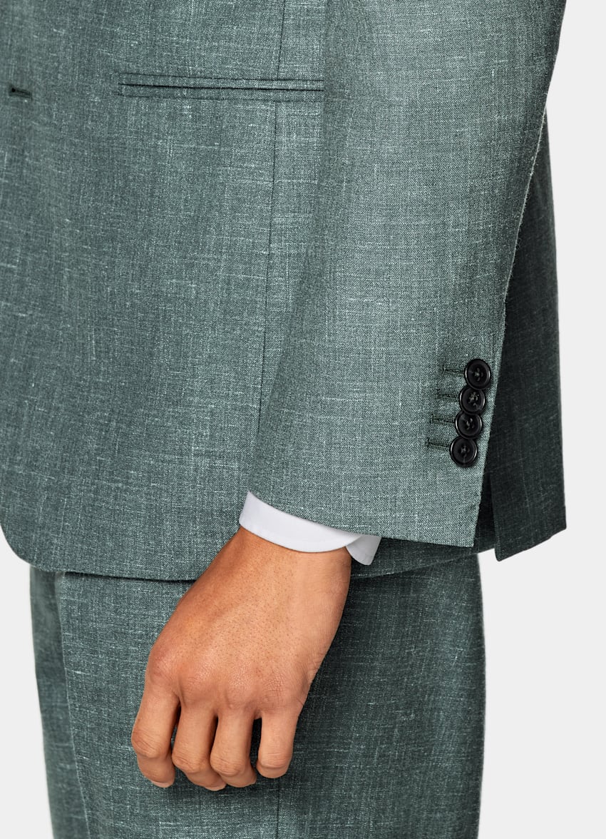 Green Tailored Fit Havana Suit