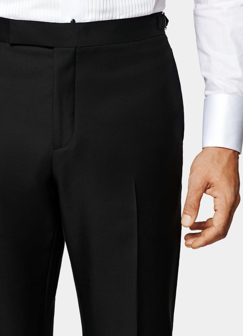 Black Tailored Fit Lazio Tuxedo