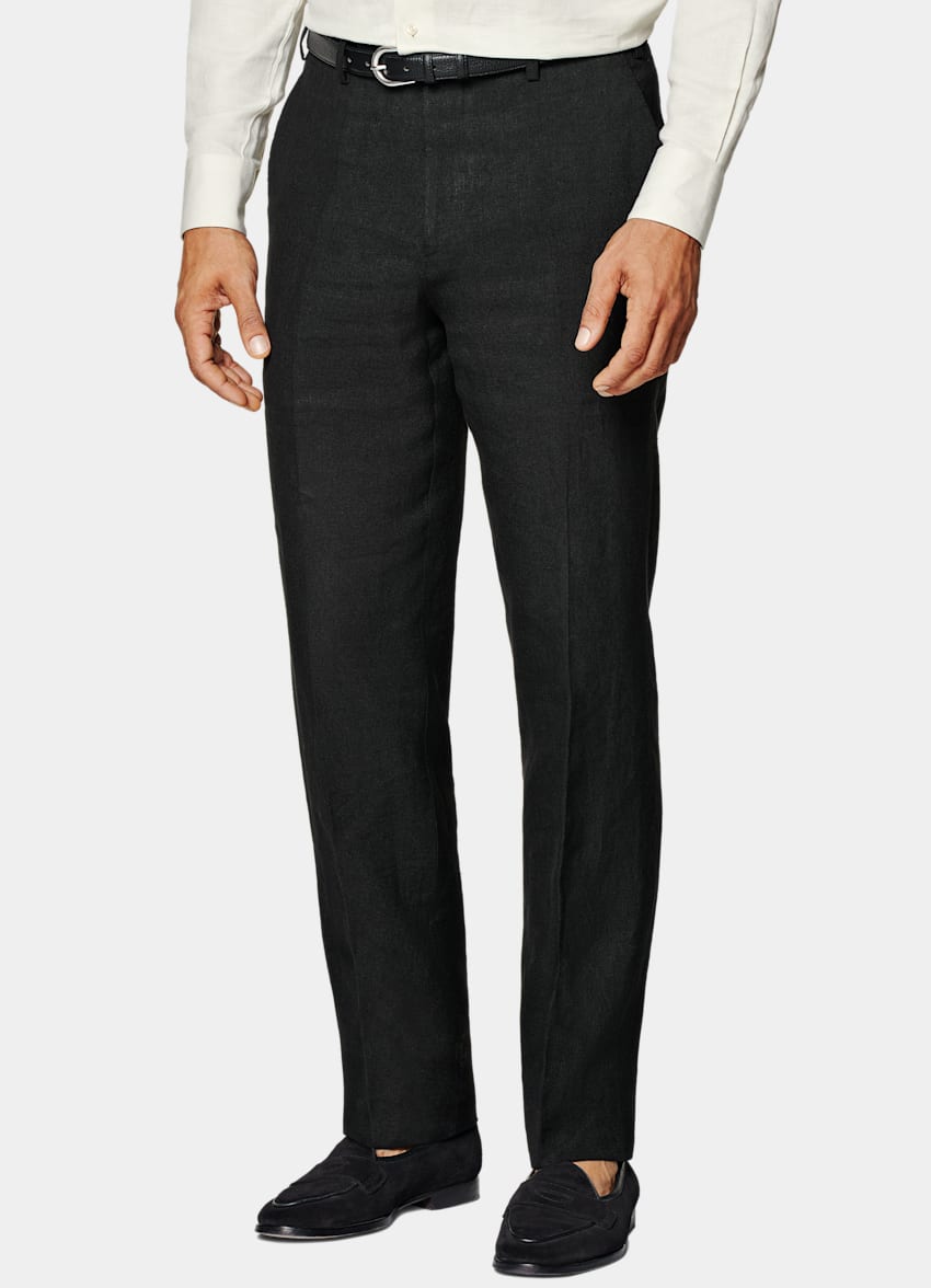 Black Relaxed Fit Roma Suit