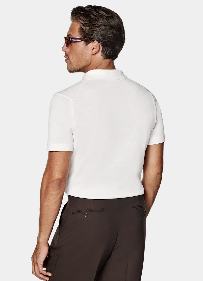 Off-White Buttonless Polo