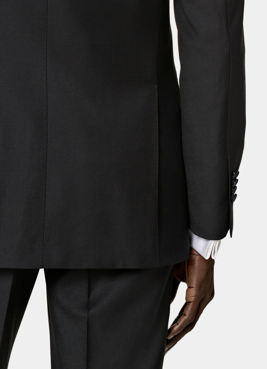 Black Tailored Fit Lazio Dinner Jacket