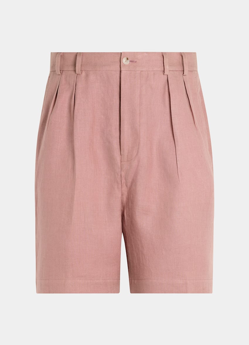 Pink Straight Leg Shorts