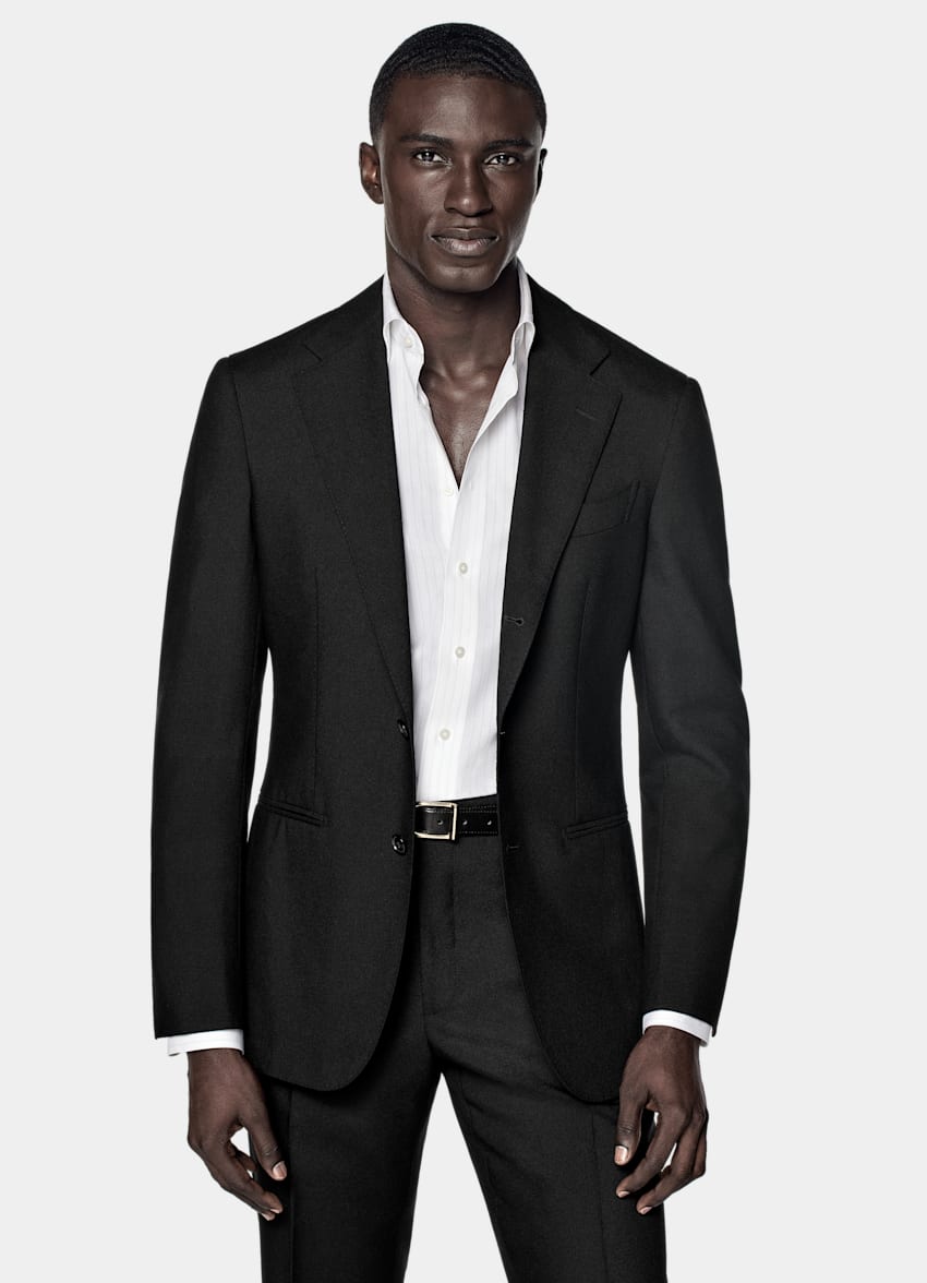 Black Tailored Fit Havana Suit