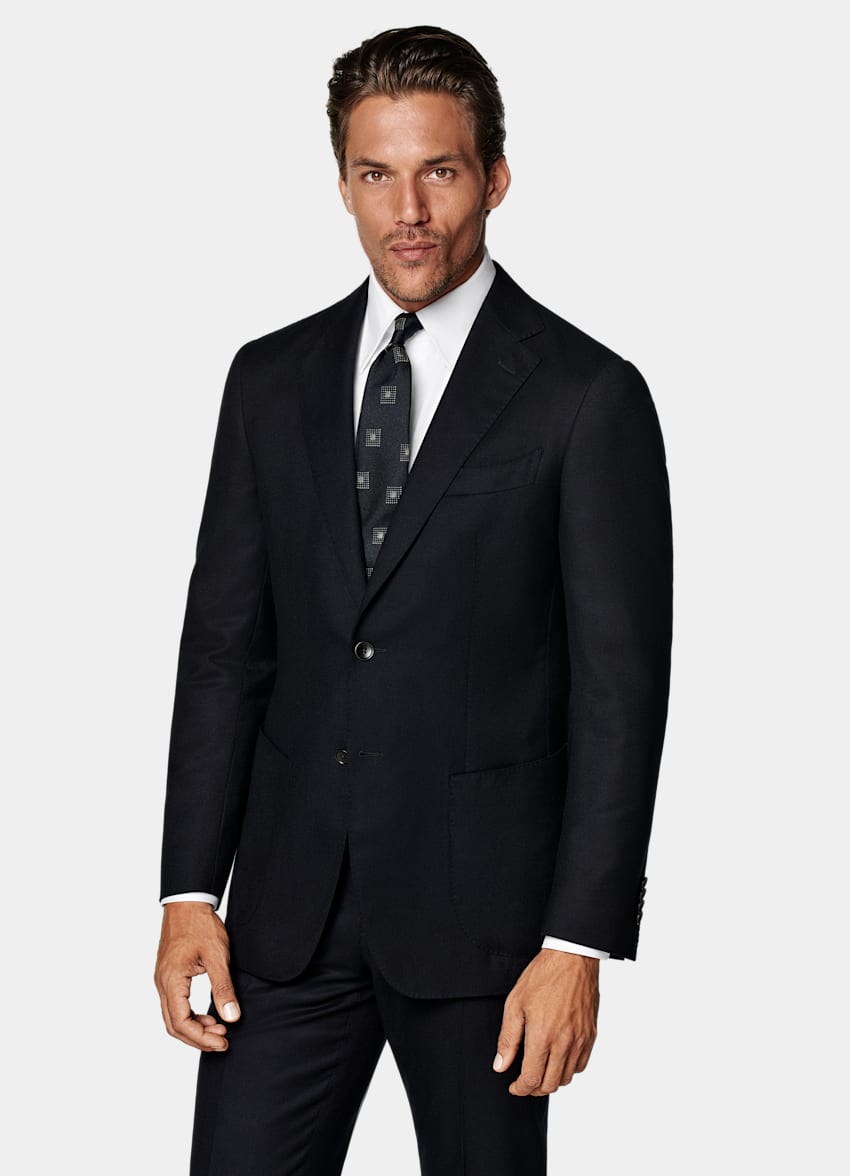 Navy Tailored Fit Havana Suit