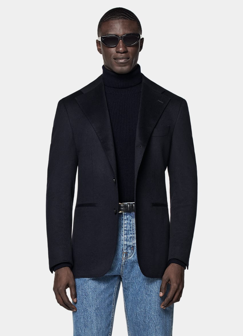 Navy Relaxed Fit Roma Blazer