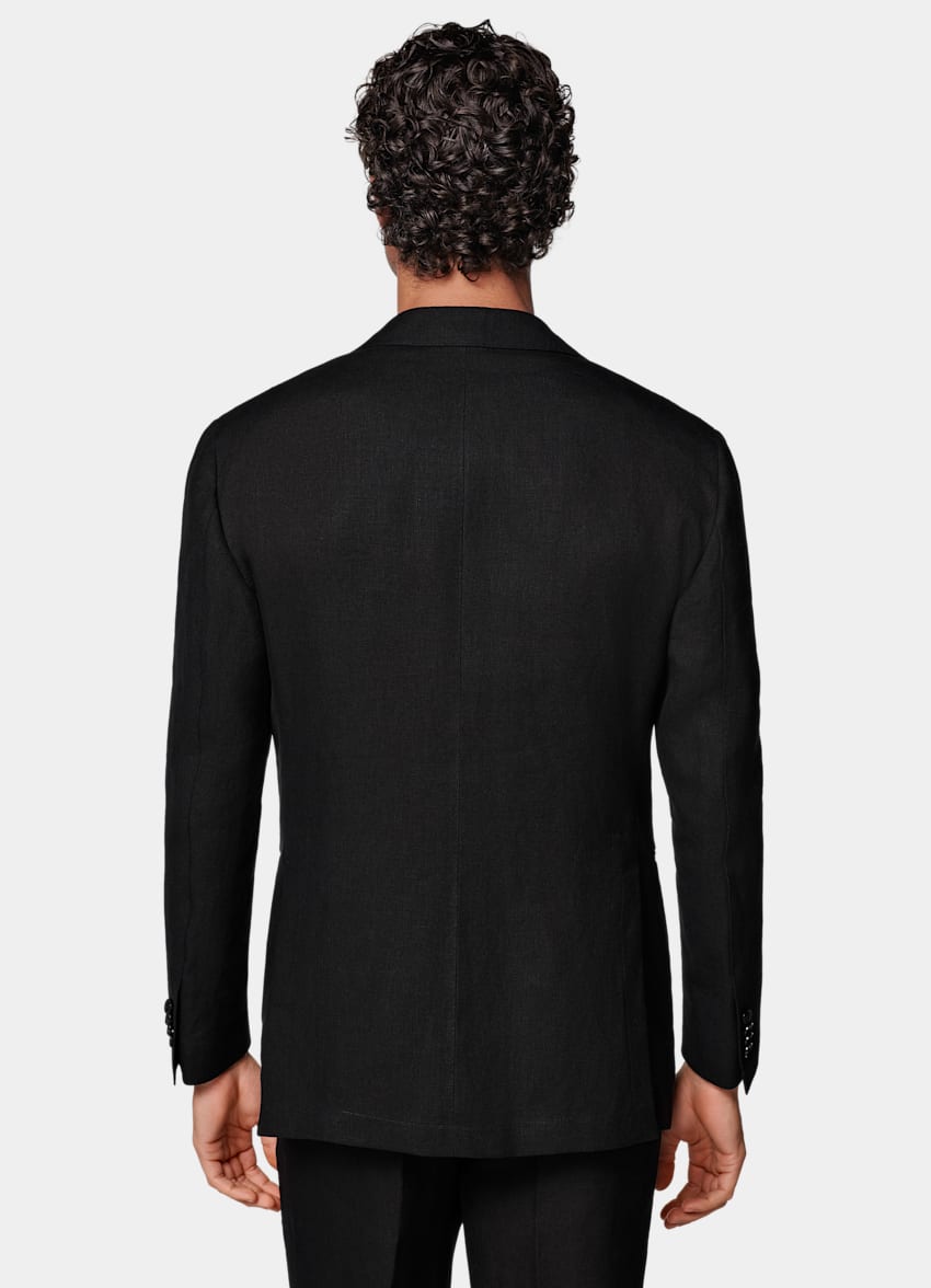 Black Relaxed Fit Roma Suit