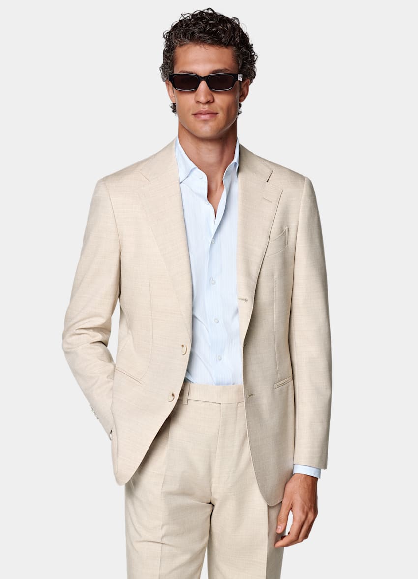Sand Tailored Fit Havana Suit