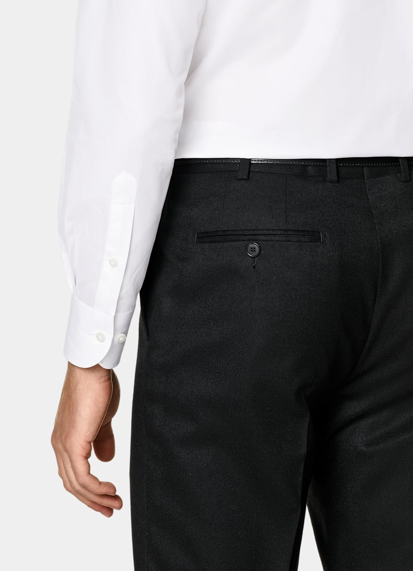 White Classic Collar One Piece Tailored Fit Shirt