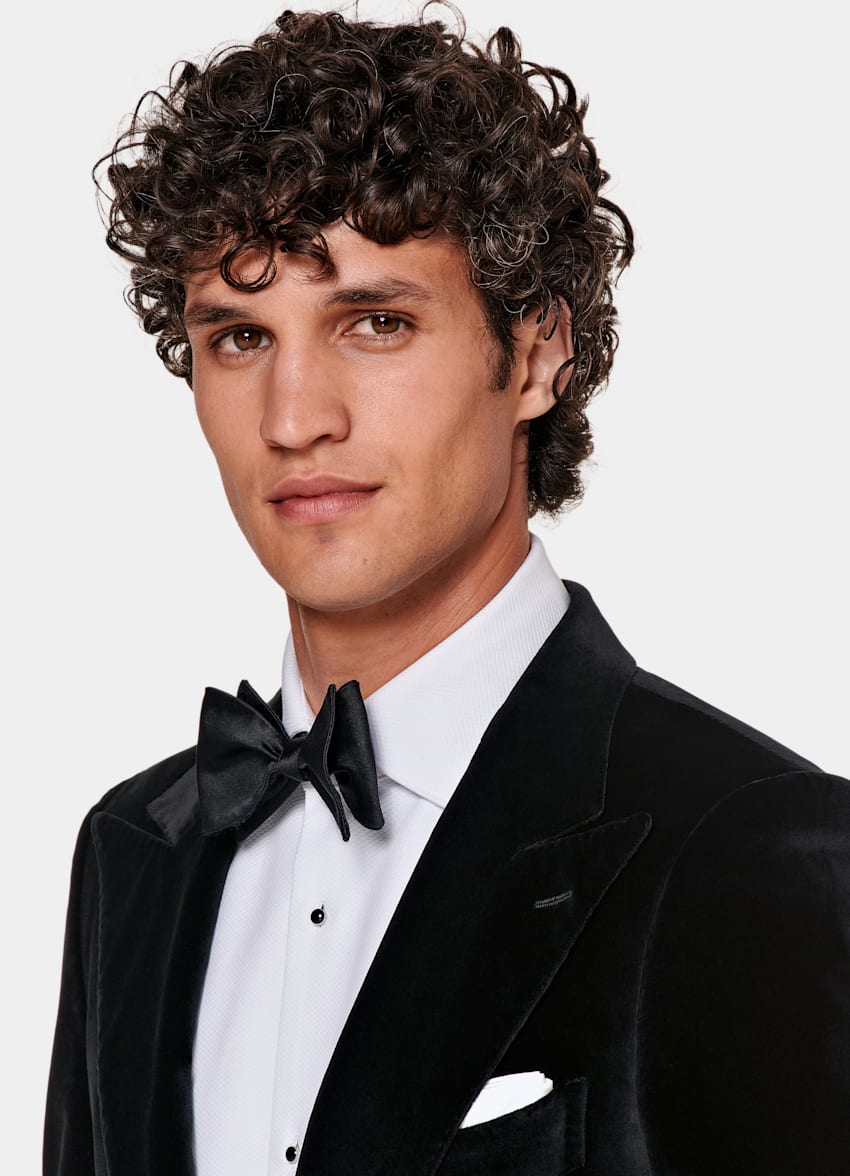 Black Tailored Fit Lazio Dinner Jacket