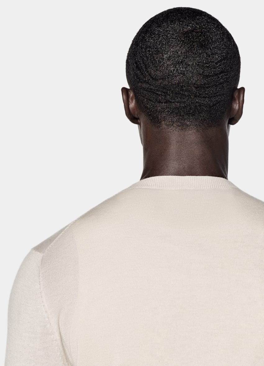 Sand V-Neck Cardigan