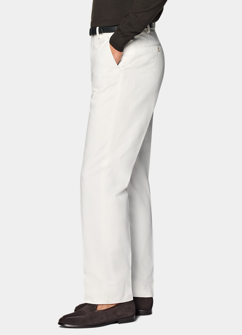 Off-White Straight Leg Pants
