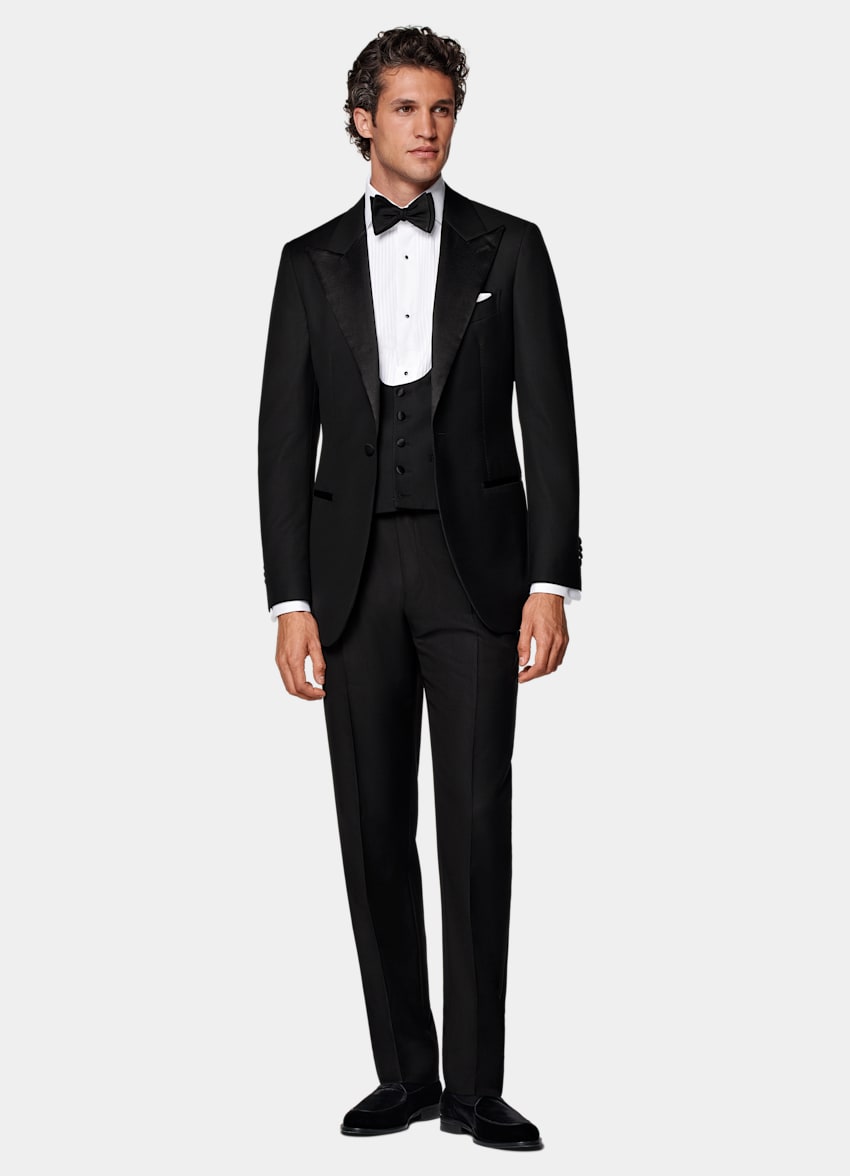 Black Tuxedo Waistcoat