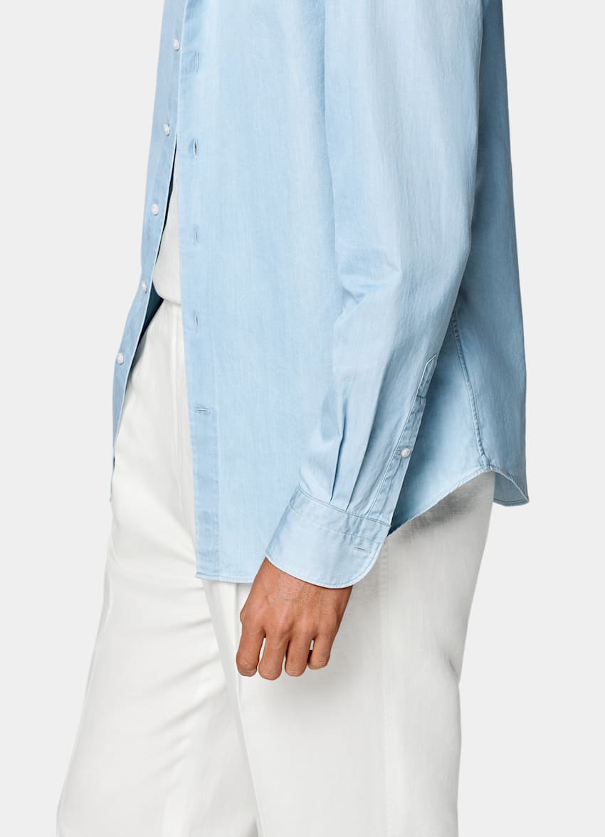 Light Blue Tailored Fit Shirt