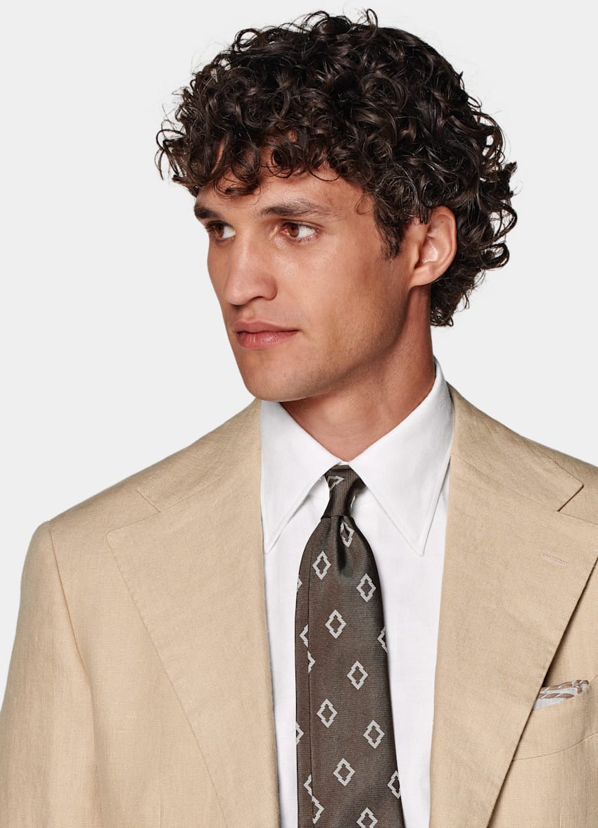 Sand Relaxed Fit Roma Suit
