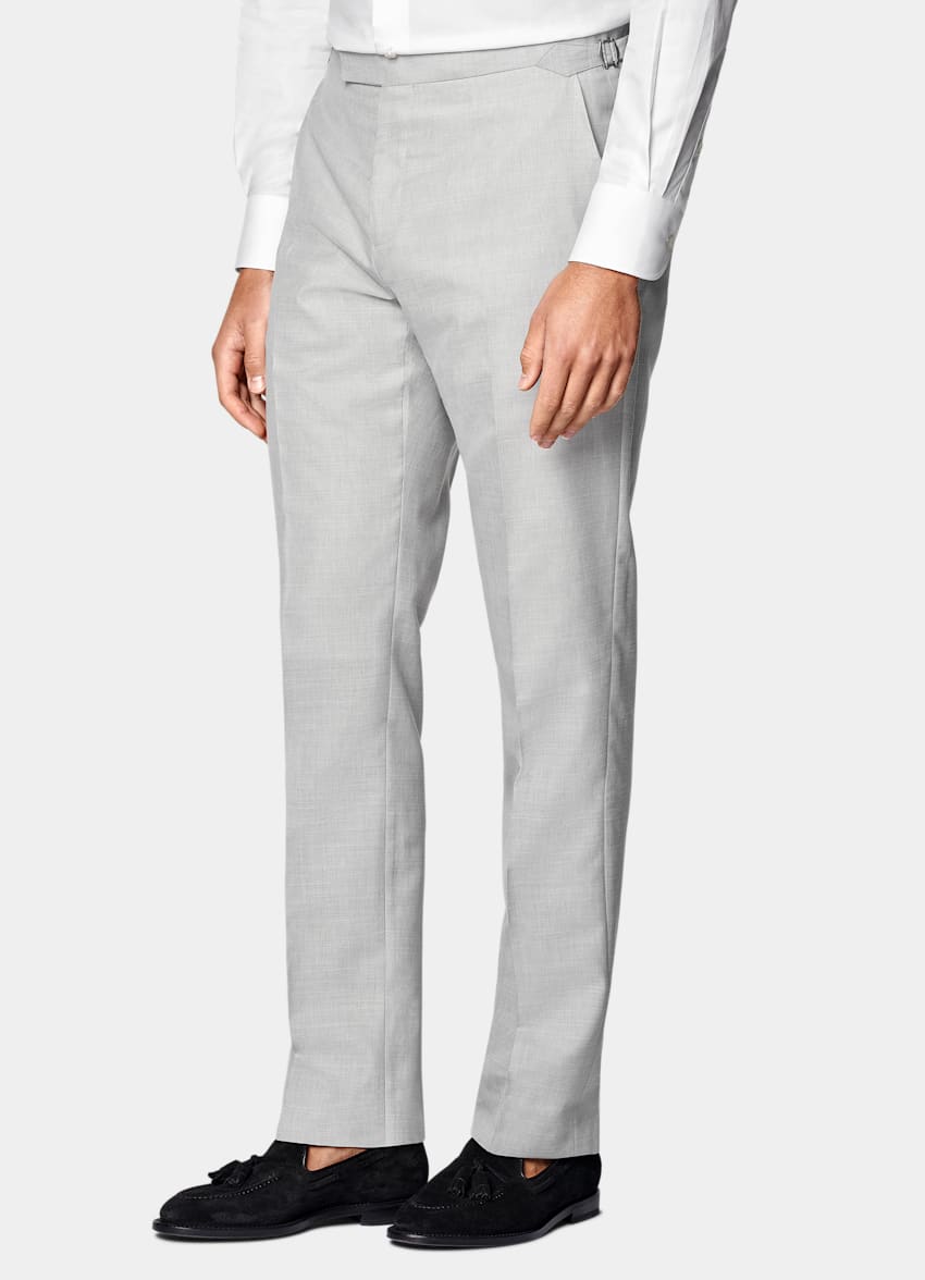 Light Grey Tailored Fit Havana Suit