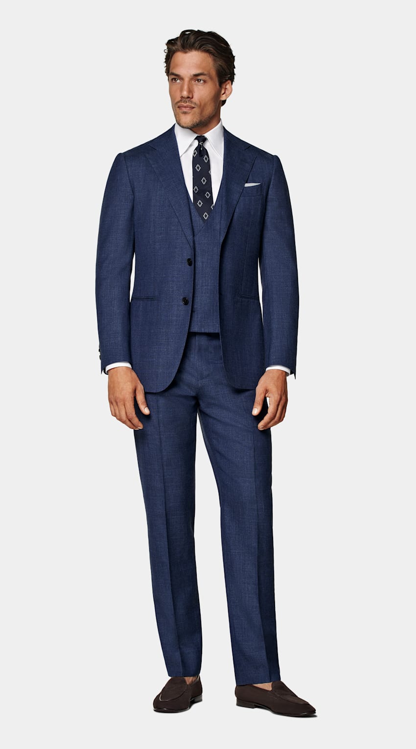 Mid Blue Custom Made Suit