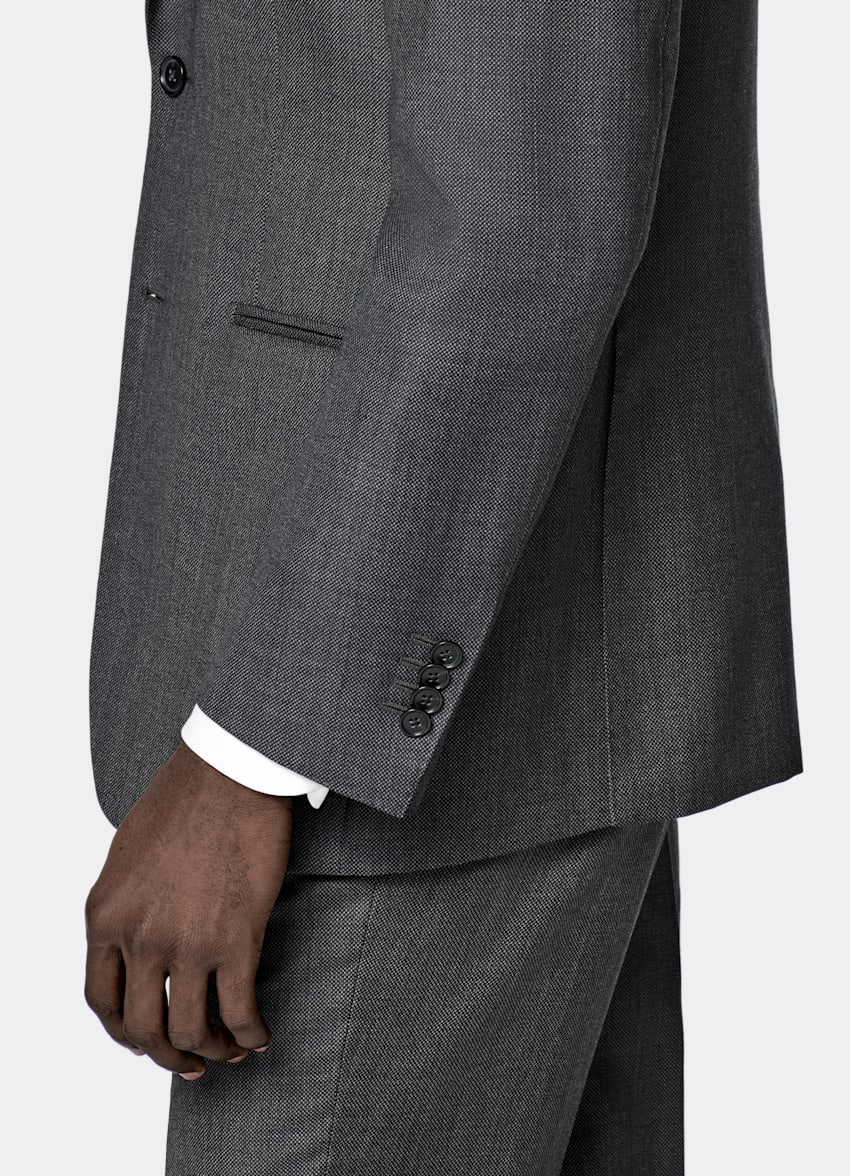 Dark Grey Tailored Fit Havana Suit