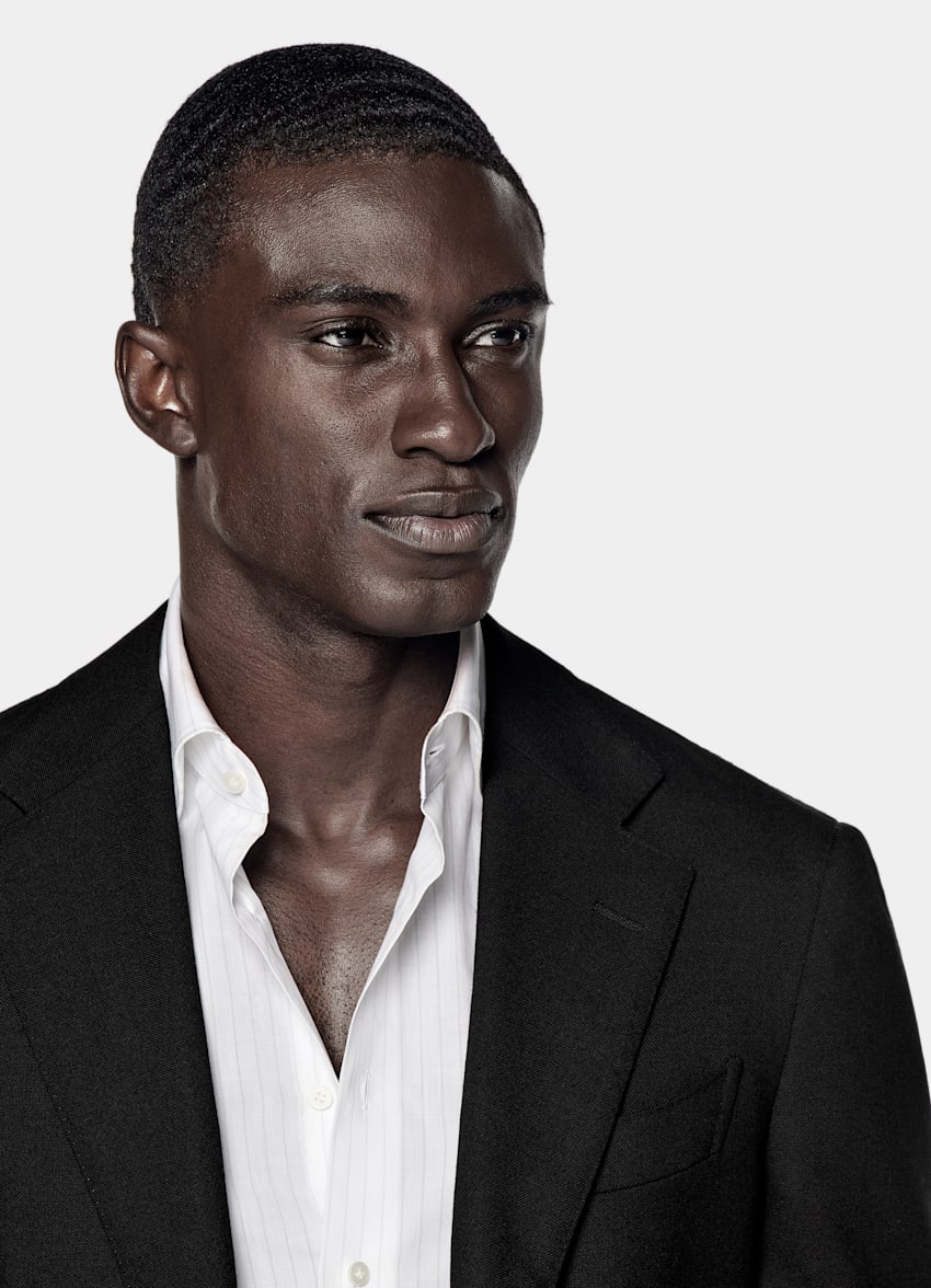 Black Tailored Fit Havana Suit