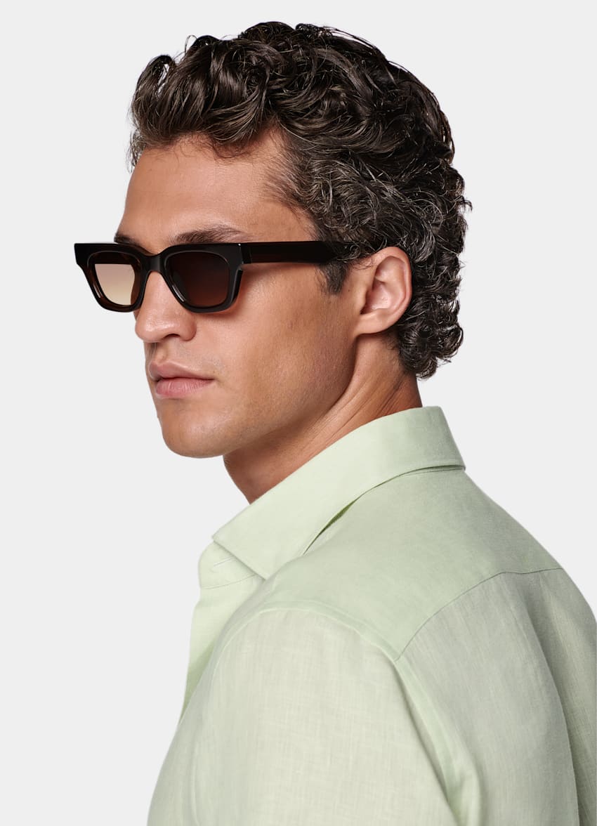 Light Green Tailored Fit Shirt