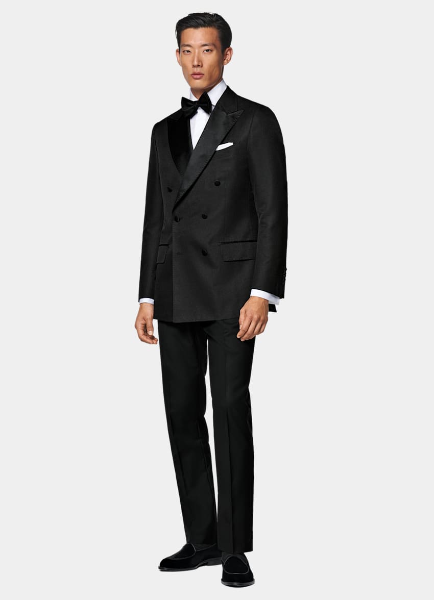 Black Tailored Fit Milano Dinner Jacket