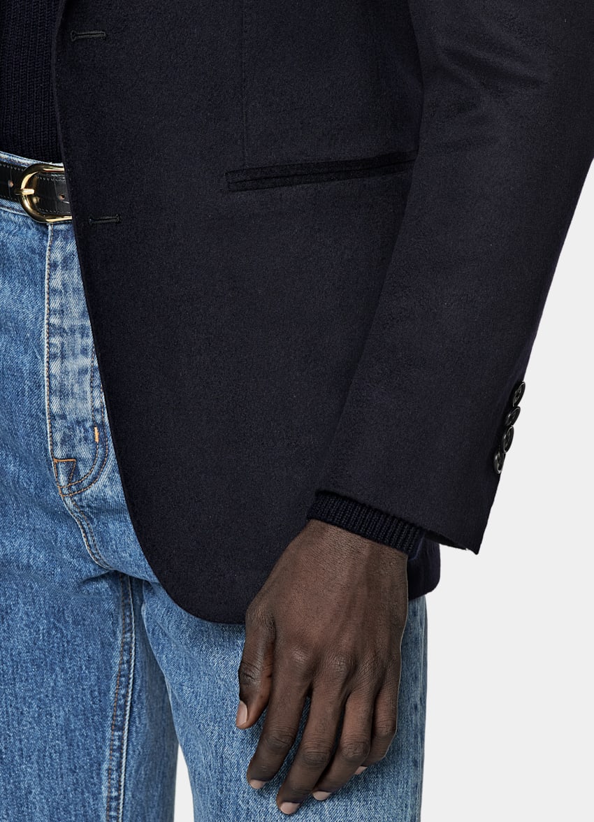 Navy Relaxed Fit Roma Blazer