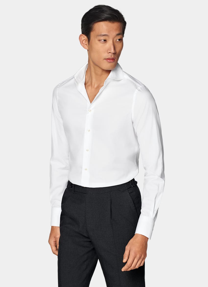 White Twill Extra Slim Fit Shirt