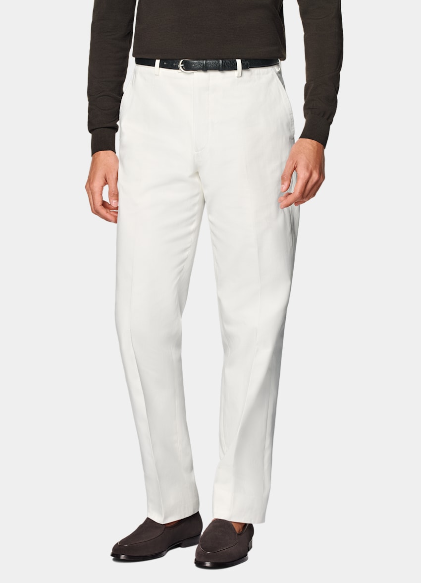 Off-White Straight Leg Pants