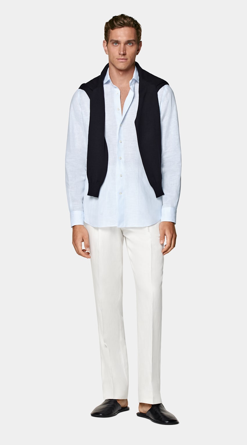 Light Blue Tailored Fit Shirt
