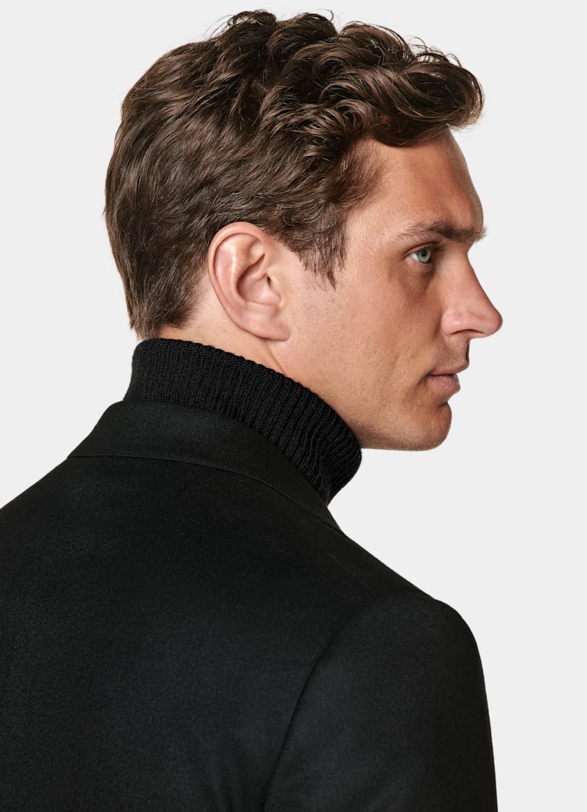 Black Relaxed Fit Roma Suit Jacket