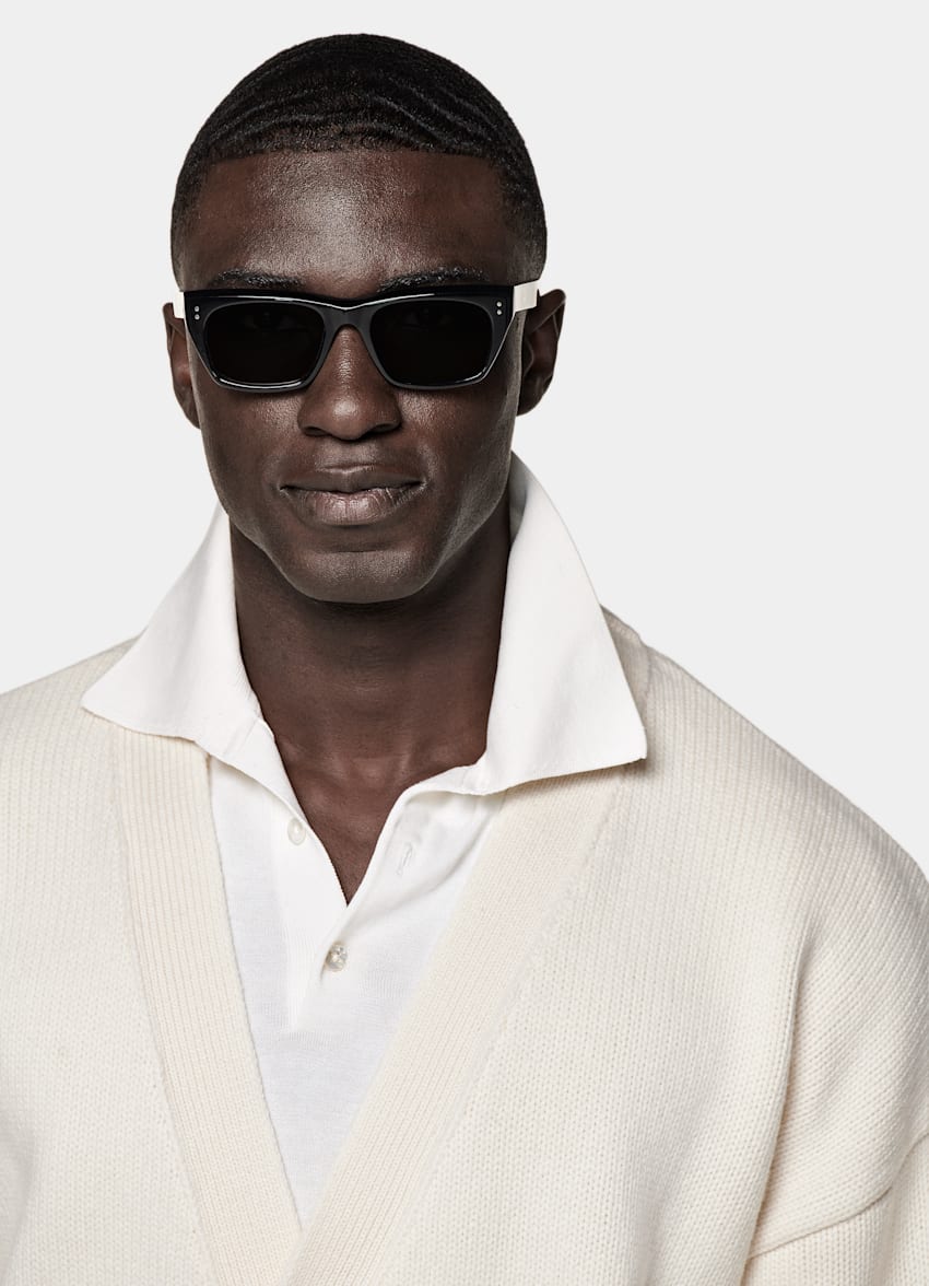Off-White Merino Oversized Cardigan