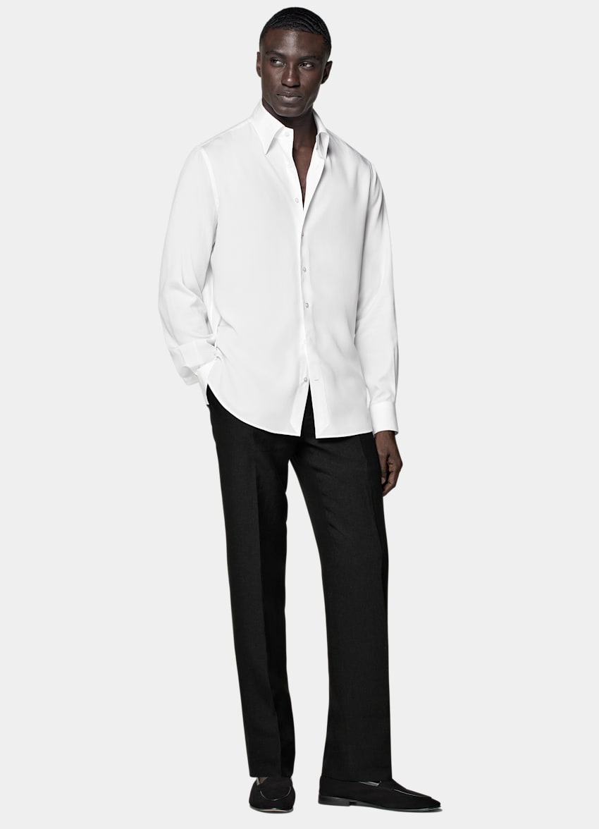 White Point Collar Slim Fit Shirt