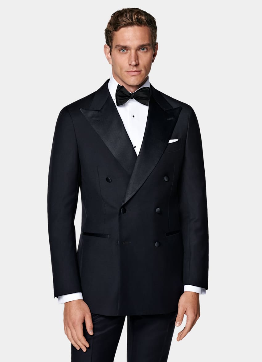 Navy Tailored Fit Havana Dinner Jacket